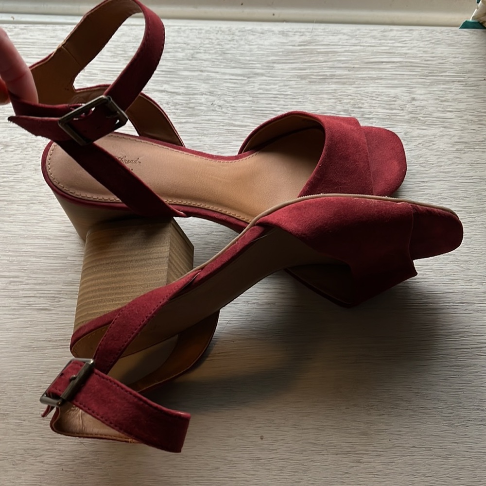 Universal threads rust chunky heels New 9.5! Suede like - Picture 10 of 12